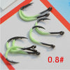 Noctilucent Barbed Hooks Pesca Tackle